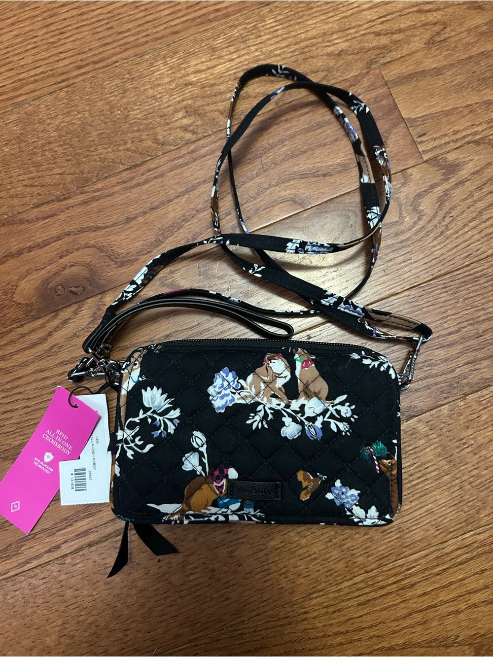 Vera Bradley RFID All In One Merry Mischief Crossbody
